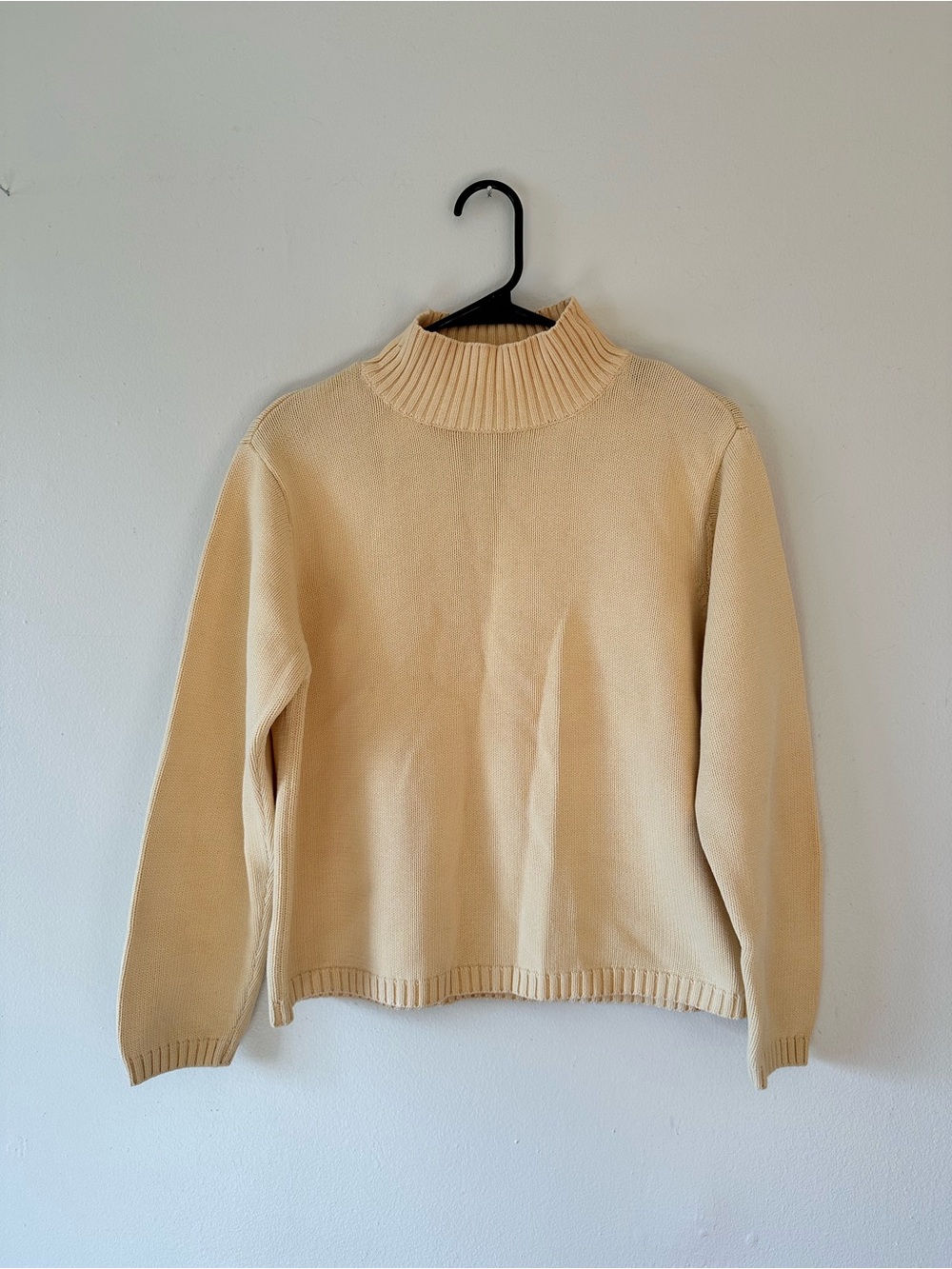 Talbots Cream Turtleneck Sweater